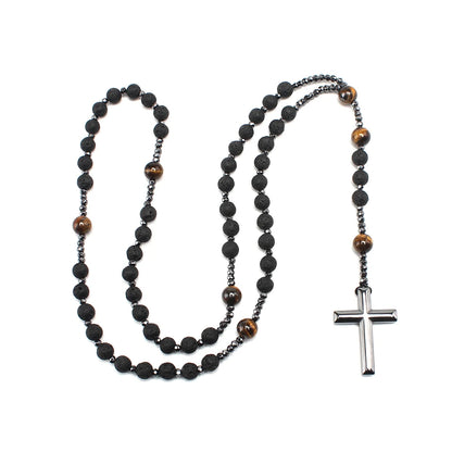 Handcrafted Rosary Cross Pendant