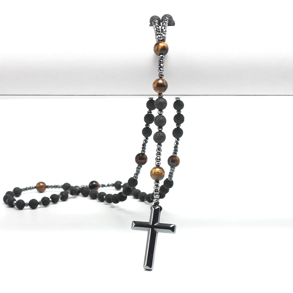 Handcrafted Rosary Cross Pendant