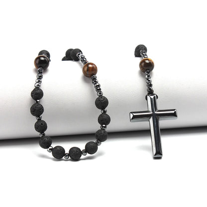 Handcrafted Rosary Cross Pendant