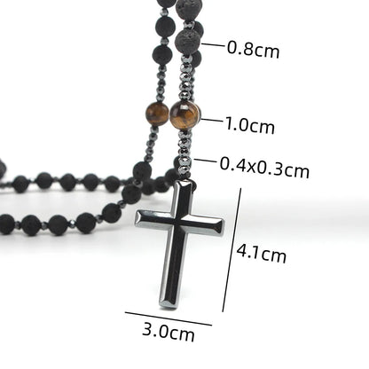 Handcrafted Rosary Cross Pendant