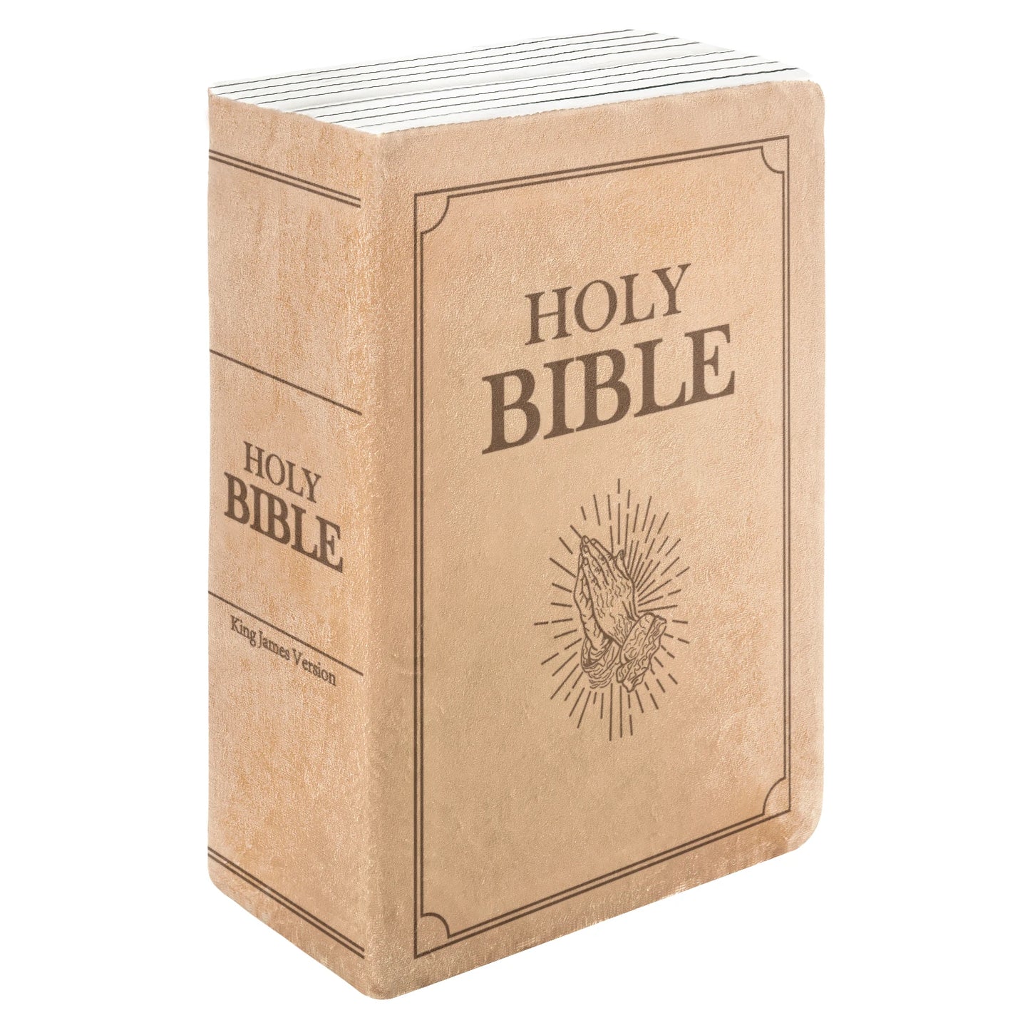 Bible Pillow Toy – Soft Christian Pillow with Openable Holy Bible Design