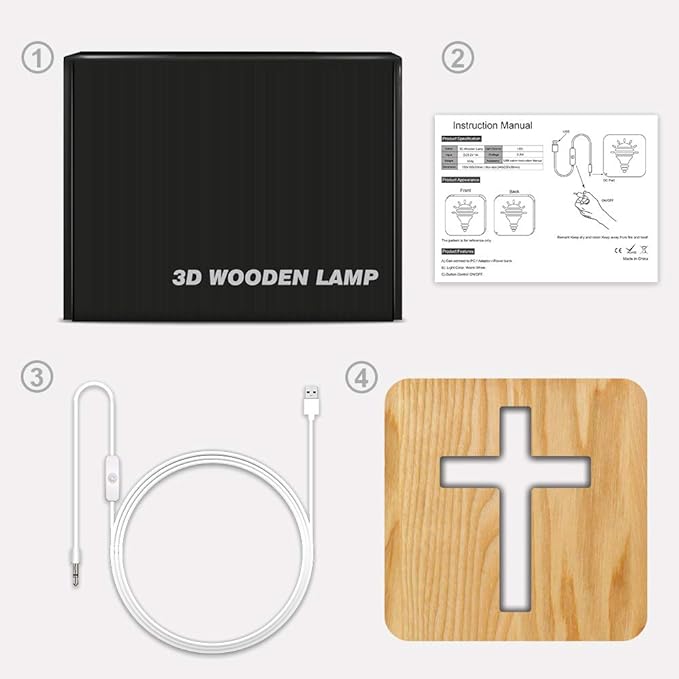 Unique Cross Night Light